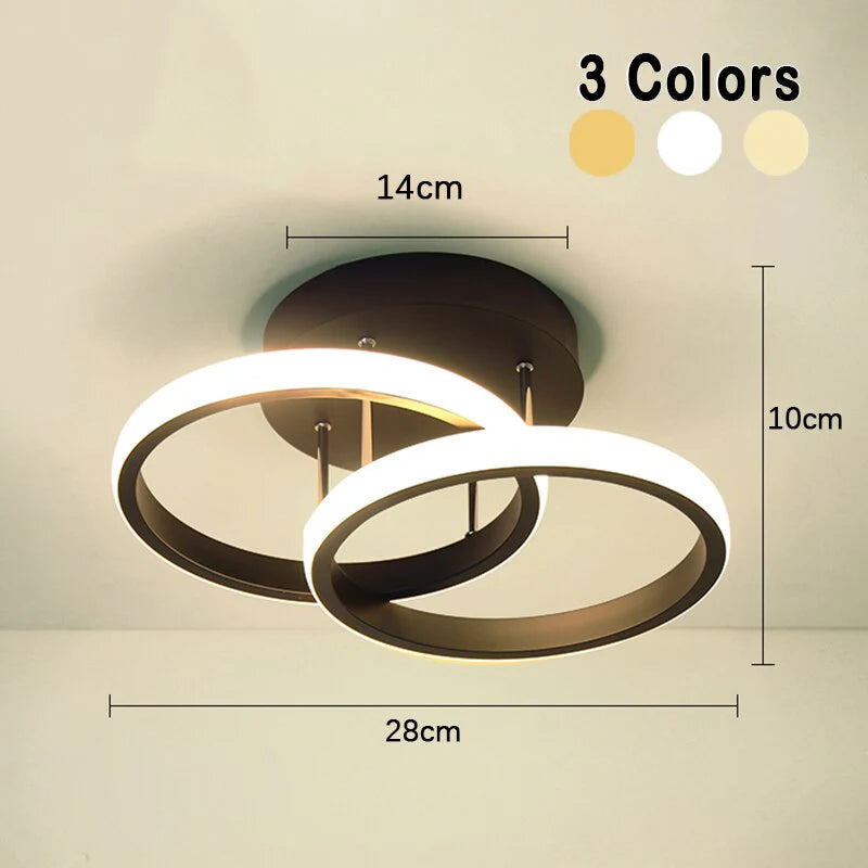 Nowoczesna lampa sufitowa LED żyrandol – geometryczna oprawa w stylu modern