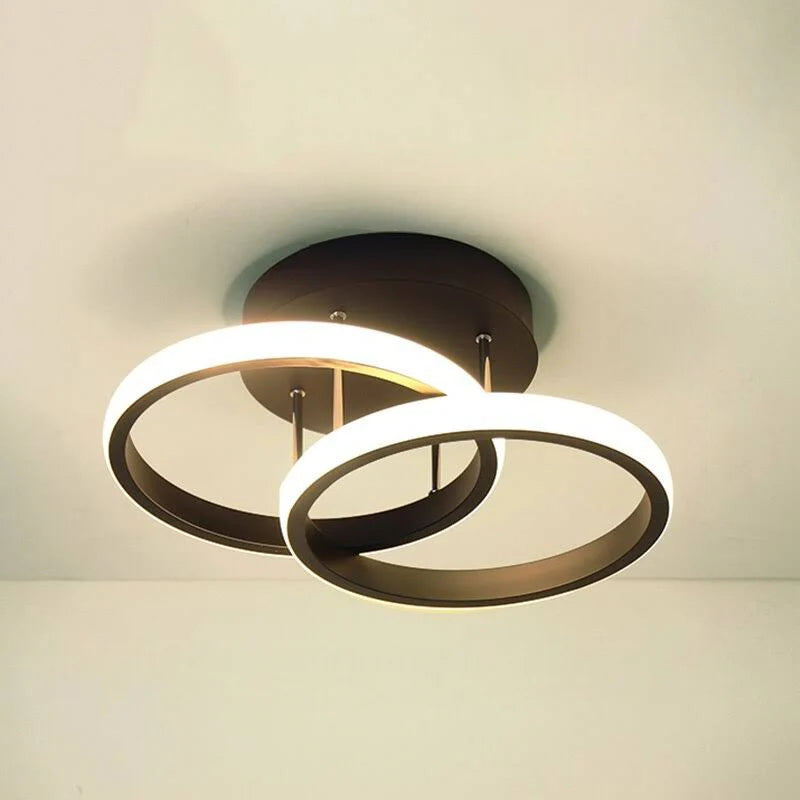 Nowoczesna lampa sufitowa LED żyrandol – geometryczna oprawa w stylu modern
