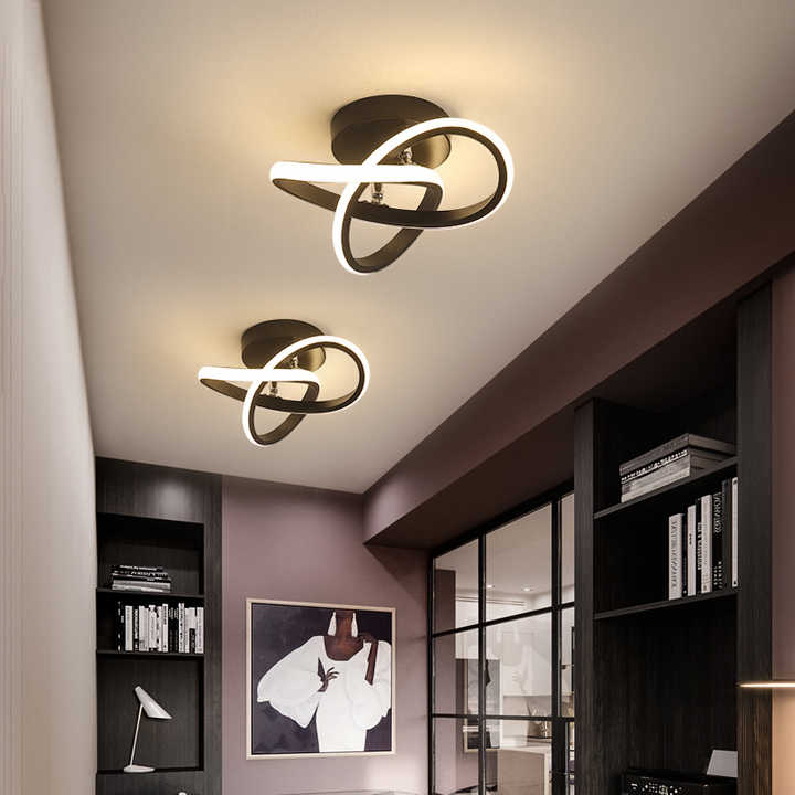 Nowoczesna lampa sufitowa LED żyrandol – geometryczna oprawa w stylu modern