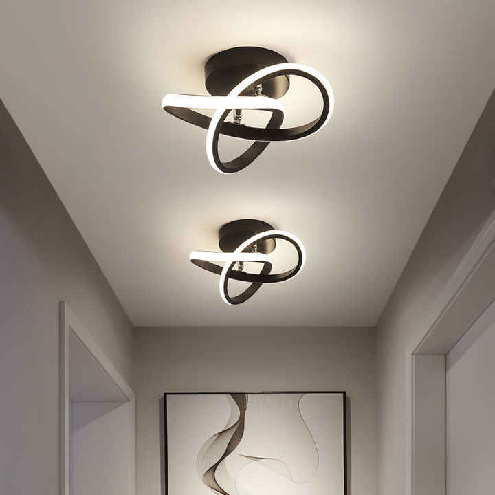 Nowoczesna lampa sufitowa LED żyrandol – geometryczna oprawa w stylu modern