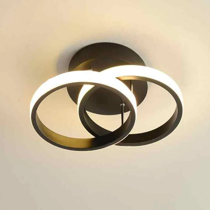 Nowoczesna lampa sufitowa LED żyrandol – geometryczna oprawa w stylu modern