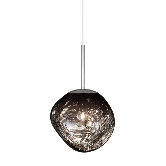 Designerska lampa wisząca topiona kula LED