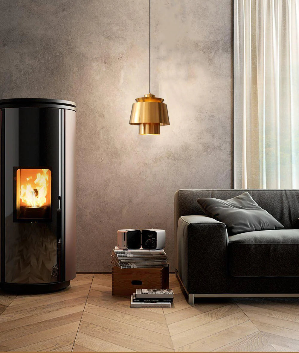 Nowoczesna lampa wisząca LED metalowy klosz designerskie oświetlenie do jadalni i salonu