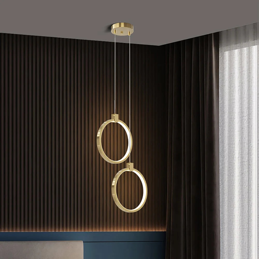 Nowoczesna Lampa Wisząca LED w Geometrycznym Stylu