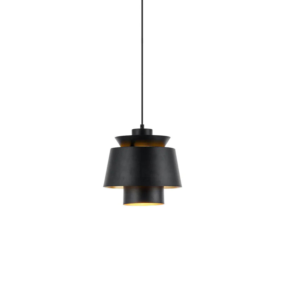 Nowoczesna lampa wisząca LED metalowy klosz designerskie oświetlenie do jadalni i salonu