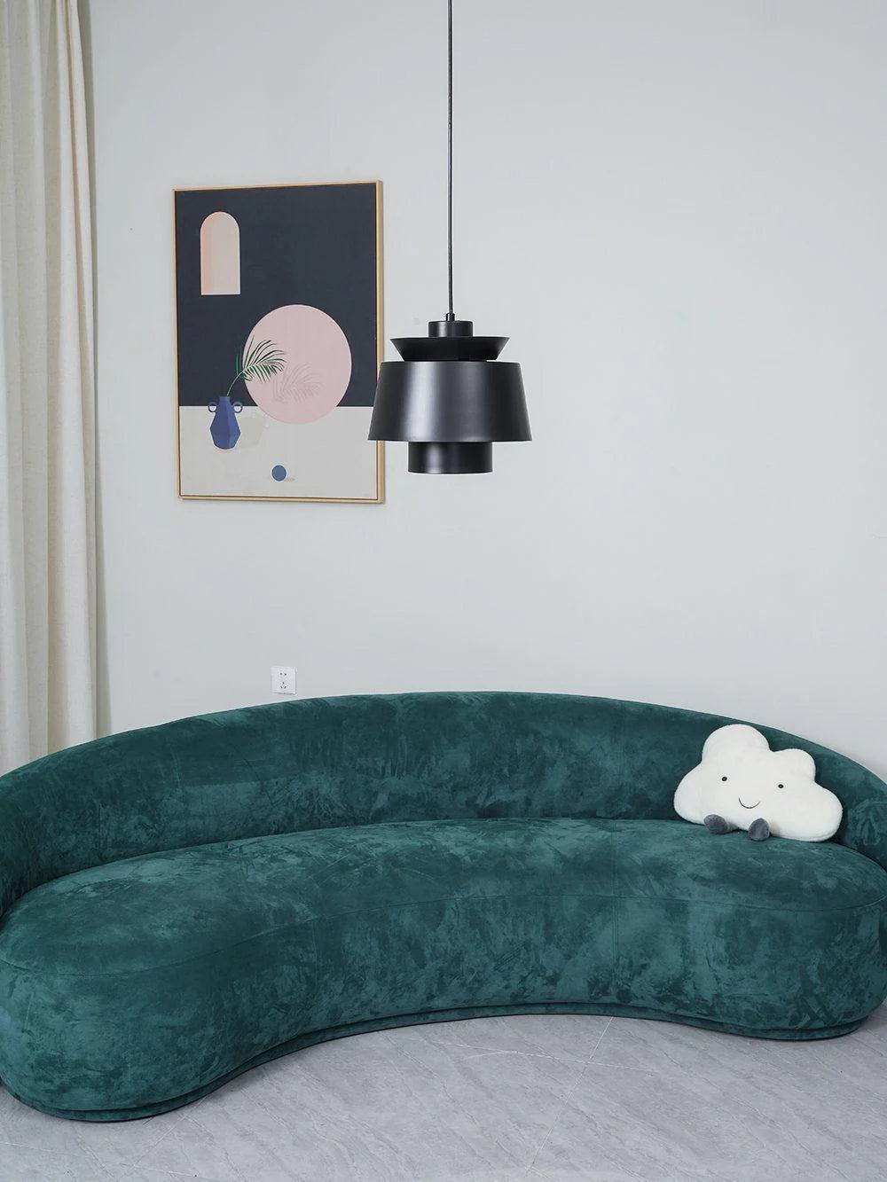 Nowoczesna lampa wisząca LED metalowy klosz designerskie oświetlenie do jadalni i salonu