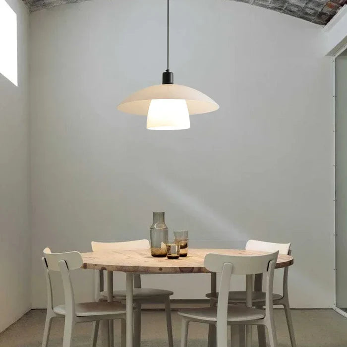 Japońska Lampa Wisząca – Elegancka Kopułowa Lampa LED do Kuchni i Jadalni