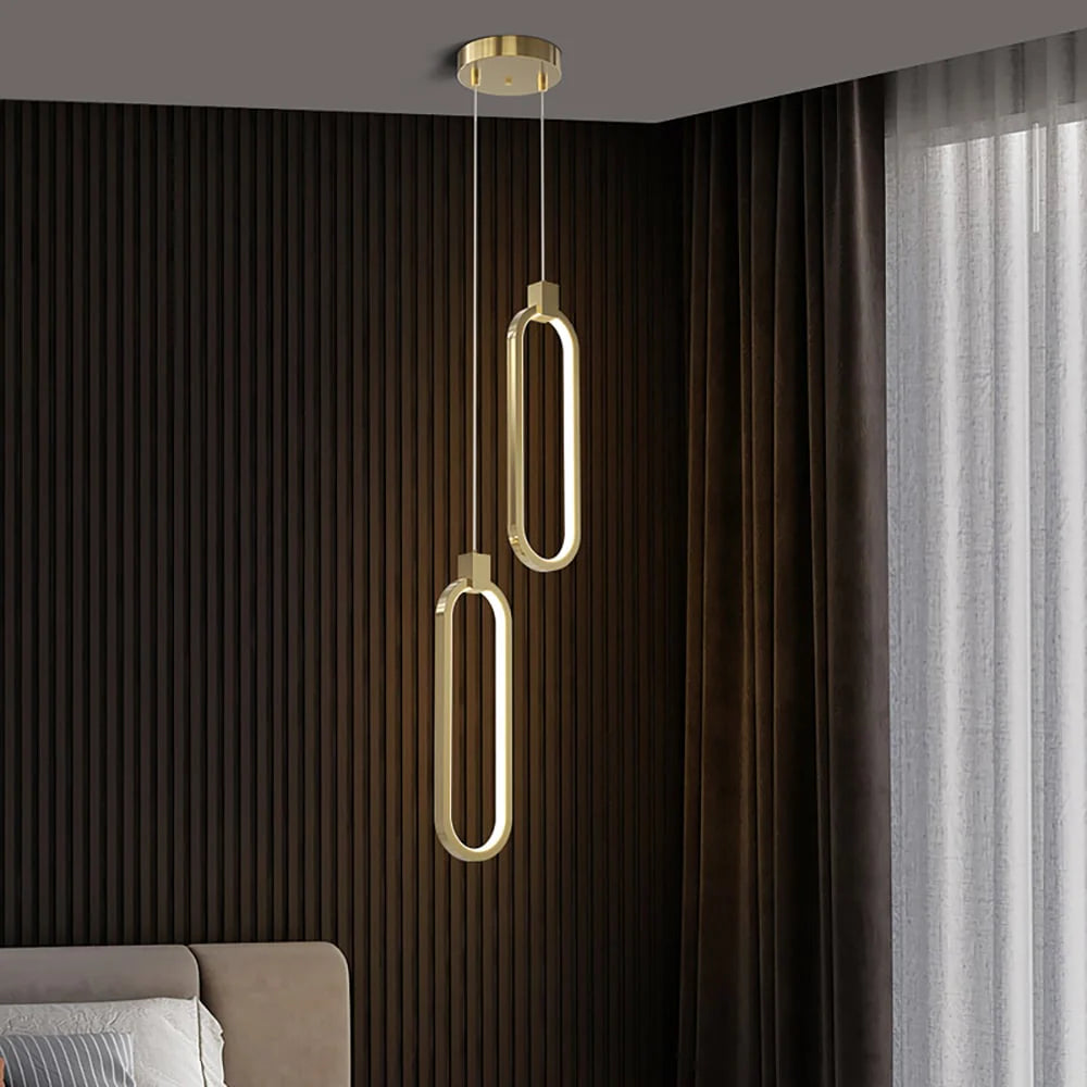 Nowoczesna Lampa Wisząca LED w Geometrycznym Stylu