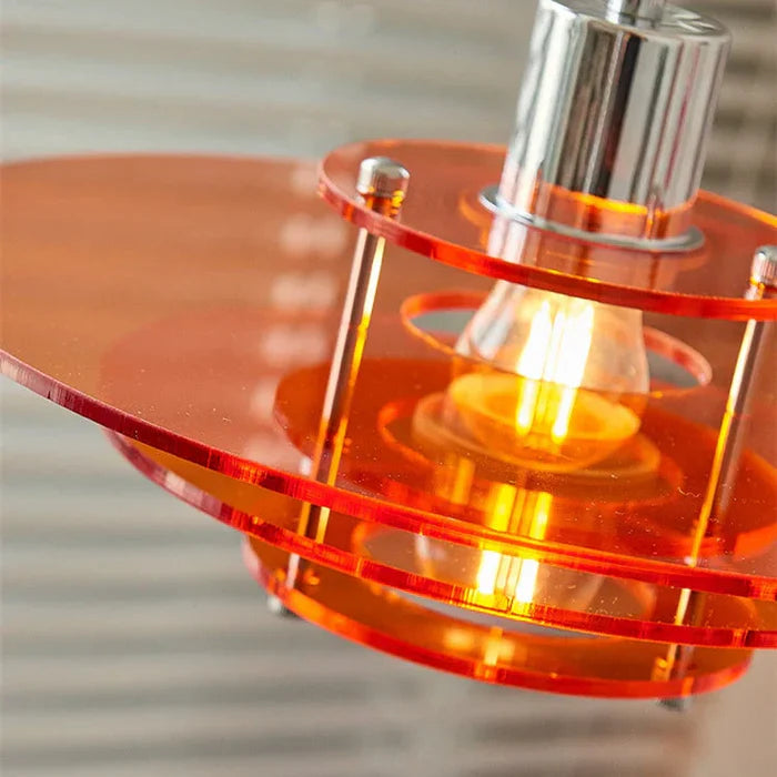Nowoczesna Warstwowa Wisząca Lampa Akrylowa