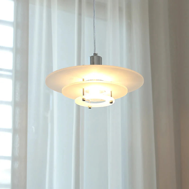 Nowoczesna Warstwowa Wisząca Lampa Akrylowa