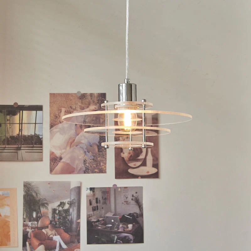 Nowoczesna Warstwowa Wisząca Lampa Akrylowa