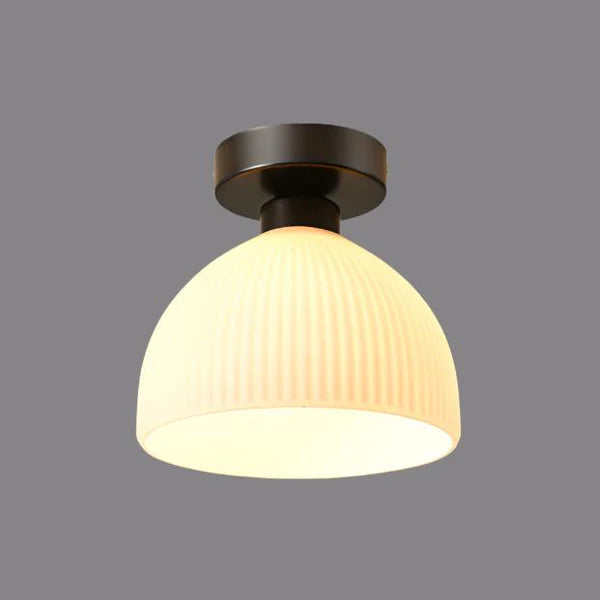 Nowoczesna Lampa Plafon Sufitowy z Mlecznego Szkła