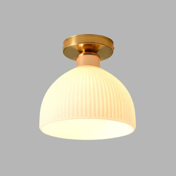Nowoczesna Lampa Plafon Sufitowy z Mlecznego Szkła