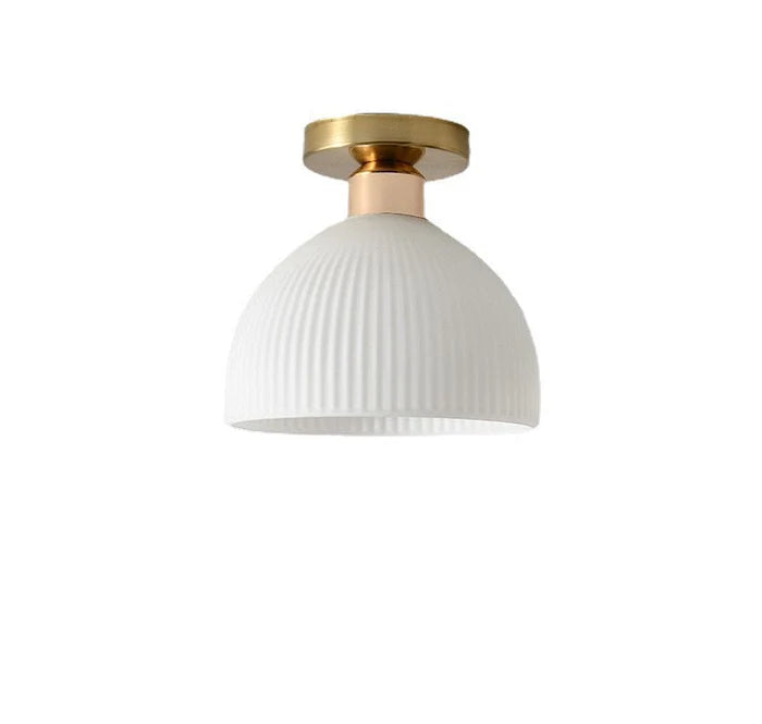 Nowoczesna Lampa Plafon Sufitowy z Mlecznego Szkła