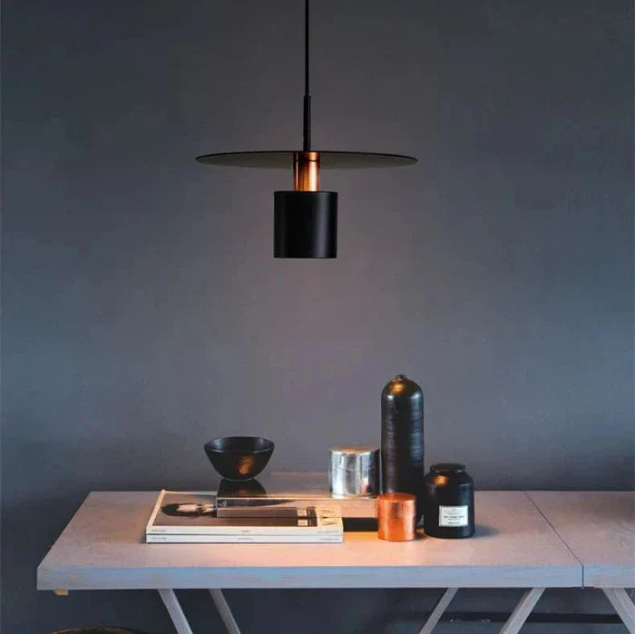 Nowoczesna Lampa Wisząca Skandynawska z Geometrycznym Akcentem