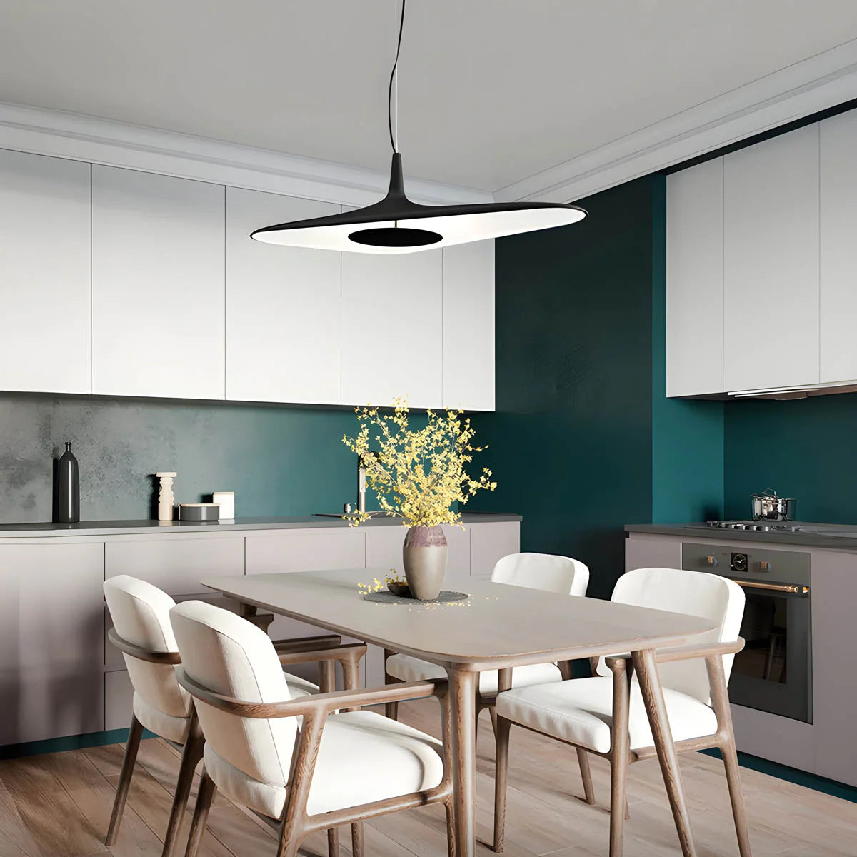 Nowoczesna Lampa Wisząca LED – Futurystyczny Design w Stylu Minimalistycznym