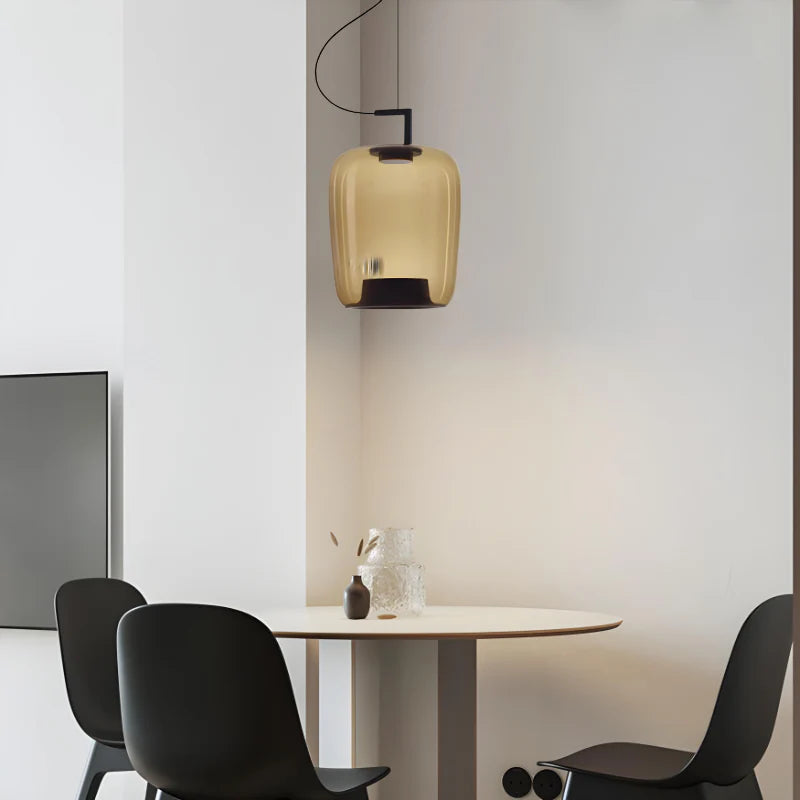 Nowoczesna Lampa Wisząca LED ze Szkła Dwustronnego
