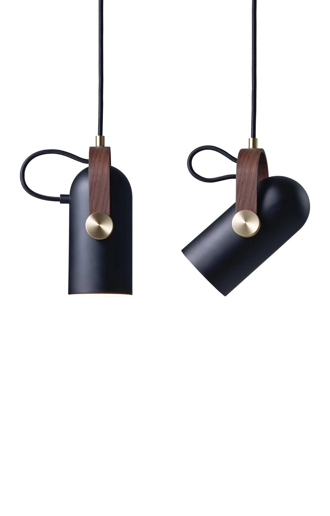Nowoczesna lampa wisząca z drewnianym akcentem i metalowym kloszem – styl loftowy