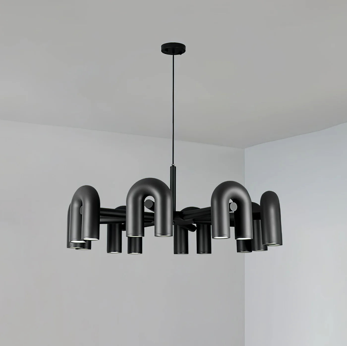 Designerska Lampa Wisząca o Rzeźbiarskiej Formie – Nowoczesne Oświetlenie