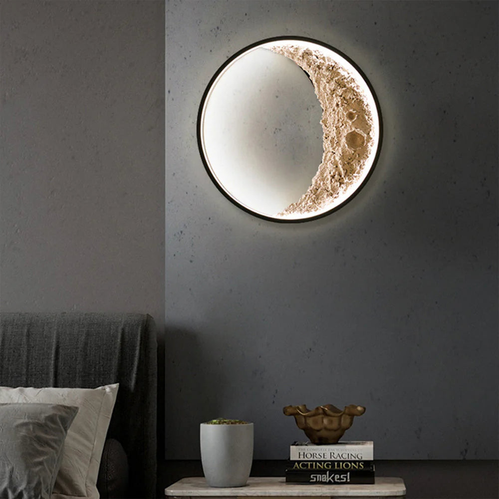Lampa Ścienna LED 3D Księżyc
