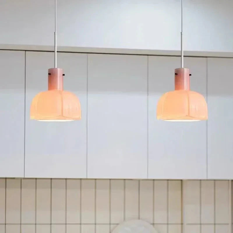 Kreatywna Szklana Lampa Wisząca do Salonu i Jadalni