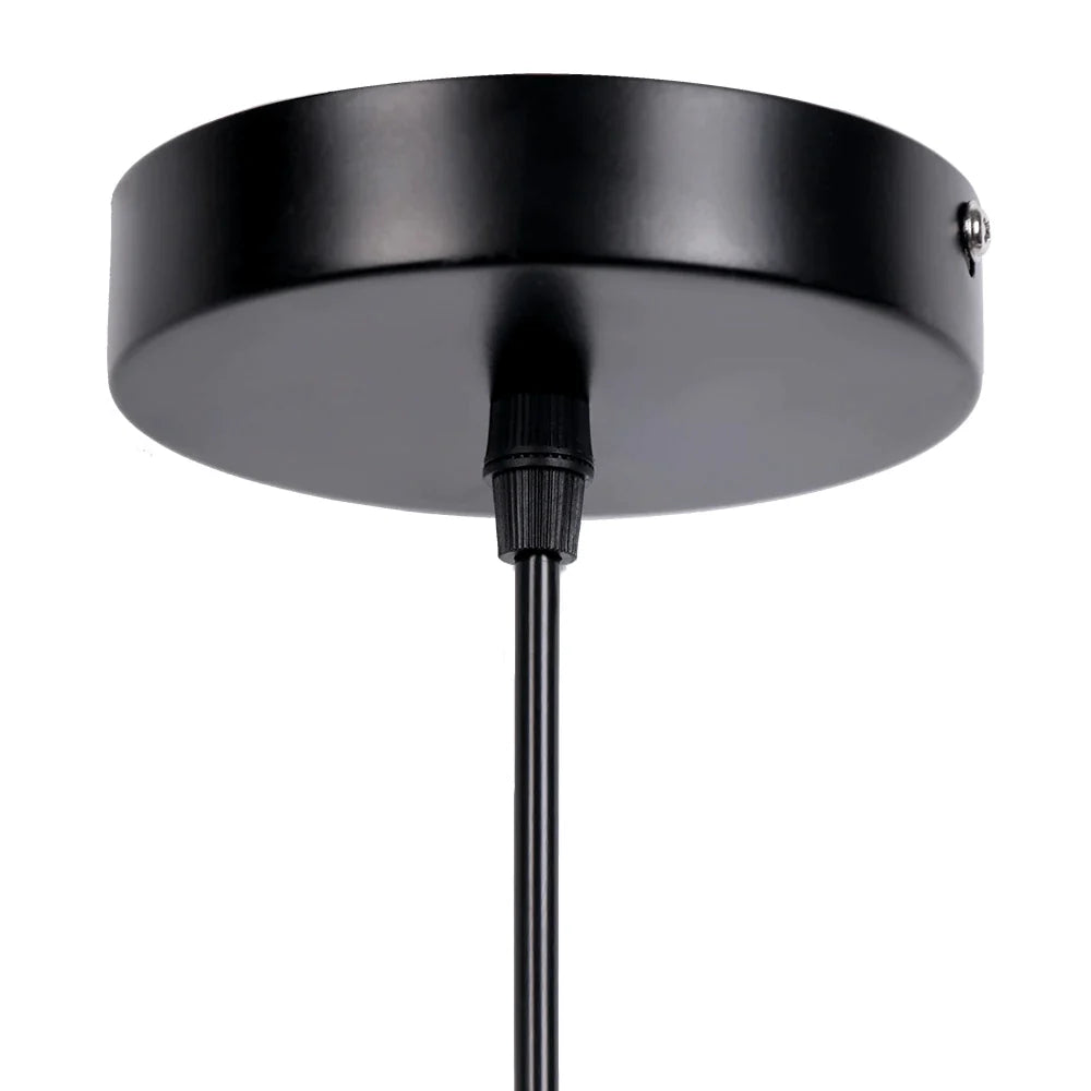 Industrialna Lampa Wisząca z Metalowym Kloszem