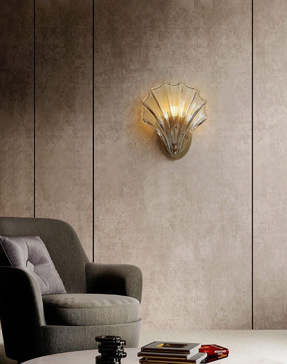 Kinkiet Ścienny Lampa LED w Kształcie Muszli