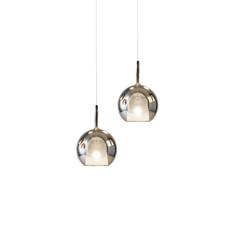 Nowoczesna lampal wisząca z kloszami ze szkła – Lampa sufitowa typu cluster z dymionym szkłem
