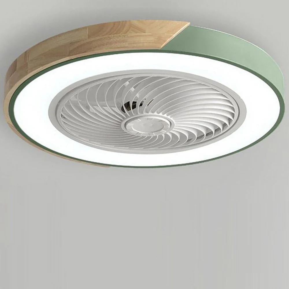 Nowoczesna lampa sufitowa LED z wbudowanym cichym wentylatorem i pilotem – 2 w 1 oświetlenie i chłodzenie