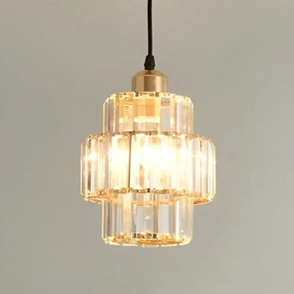 Elegancka Szklana Lampa Wisząca Kryształowa – Styl Glamour