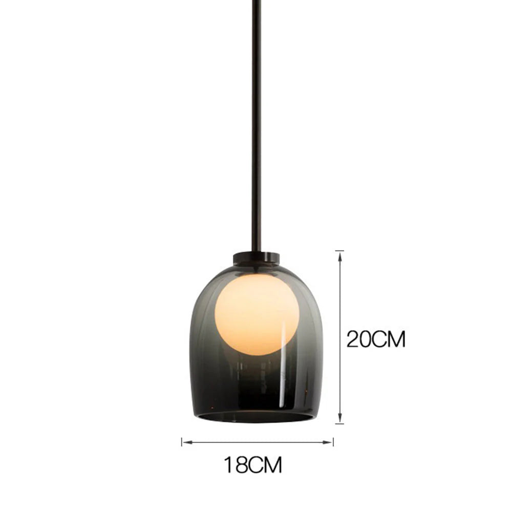 Elegancka Lampa Wisząca ze Szkła – Nowoczesny Minimalizm