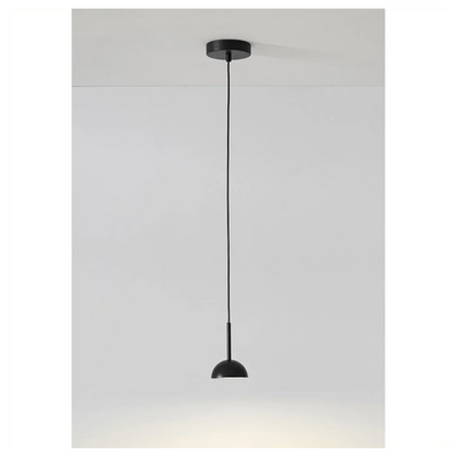 Lampa wisząca minimalistyczna czarna lampa sufitowa LED