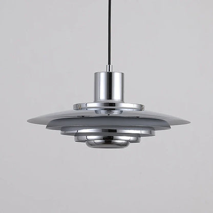 Retro Lampa Wisząca z Aluminium – Warstwowa Lampa LED