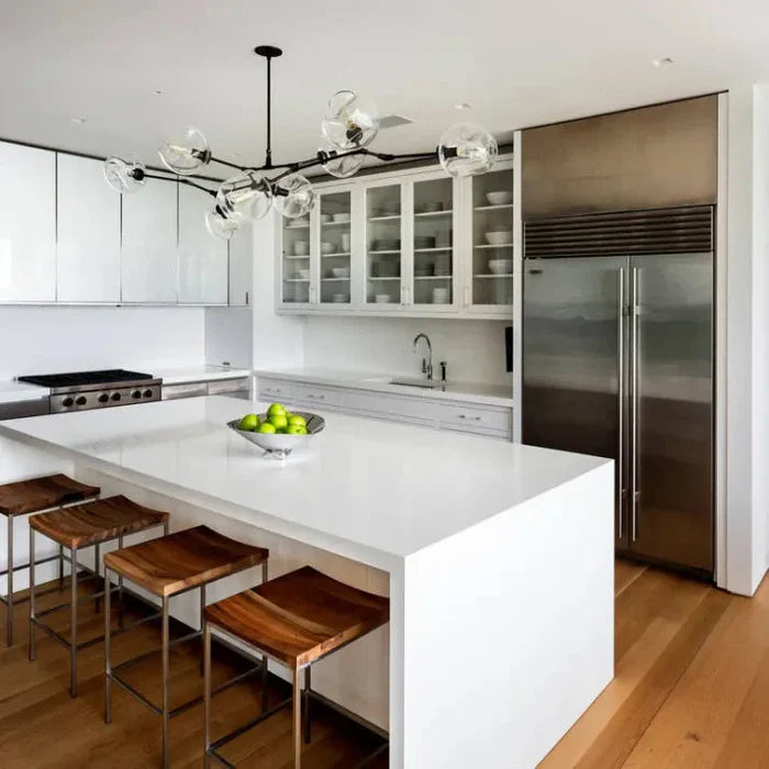 Designerski żyrandol molekularny 8-ramienny – nowoczesna lampa sufitowa LED