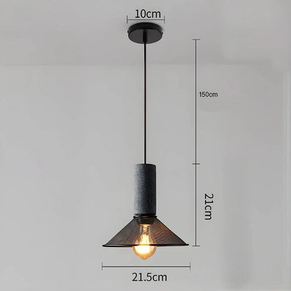 Industrialna lampa wisząca loft LED z metalowym kloszem siatkowym