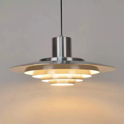 Retro Lampa Wisząca z Aluminium – Warstwowa Lampa LED