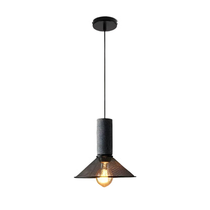 Industrialna lampa wisząca loft LED z metalowym kloszem siatkowym