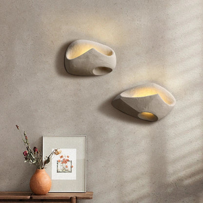 Designerska Lampa Ścienna w Stylu Organicznego Kamienia