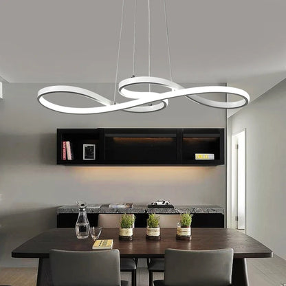 Lampa Wisząca LED w Kształcie Nut Muzycznych – Kreatywne Nowoczesne Oświetlenie Sufitowe