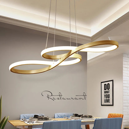 Lampa Wisząca LED w Kształcie Nut Muzycznych – Kreatywne Nowoczesne Oświetlenie Sufitowe