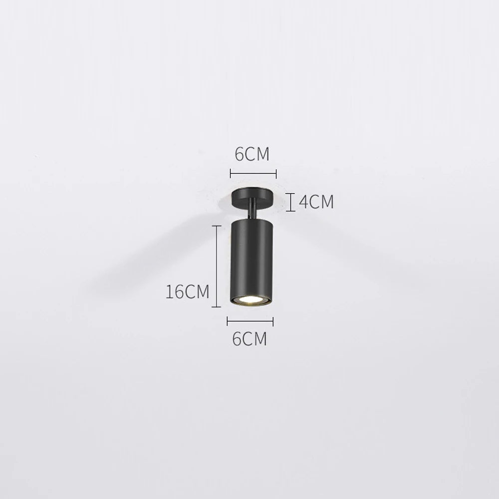 Nowoczesny plafon sufitowy LED z regulowanymi reflektorami – lampa listwa 1/2/3/4 punkty