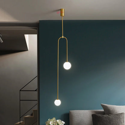 Nowoczesna Lampa Wisząca LED – Minimalistyczny Design z Kulistymi Kloszami