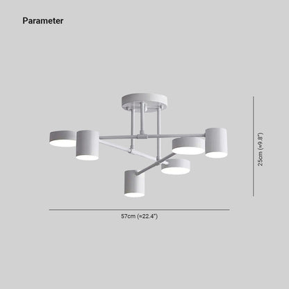 Lampa sufitowa Arisha o nowoczesnym okrągłym designie, czarna/biała/złota, do salonu, metalowa 4