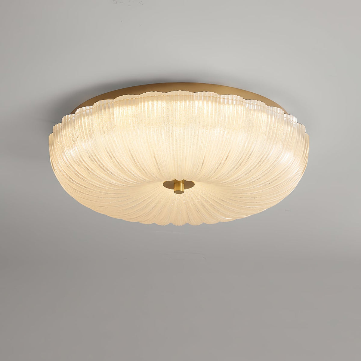 Lampa sufitowa Halo ze szkła ryflowanego 12