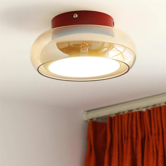 Lampa sufitowa June Retro Glass Flush Mount 2