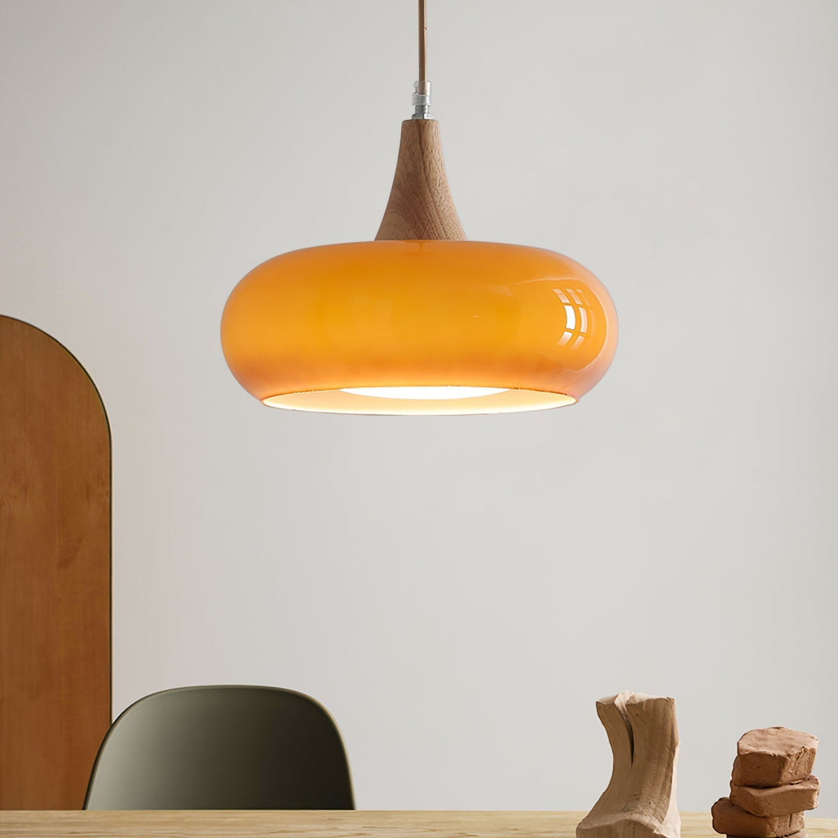 Lampa wisząca Charlotte drewniana 1/2/3 punkty świetlne 4