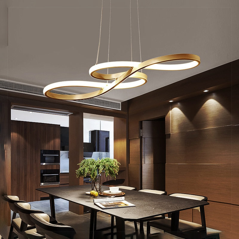 Lampa wisząca Durell w stylu nordyckim – czarna/biała/złota 2