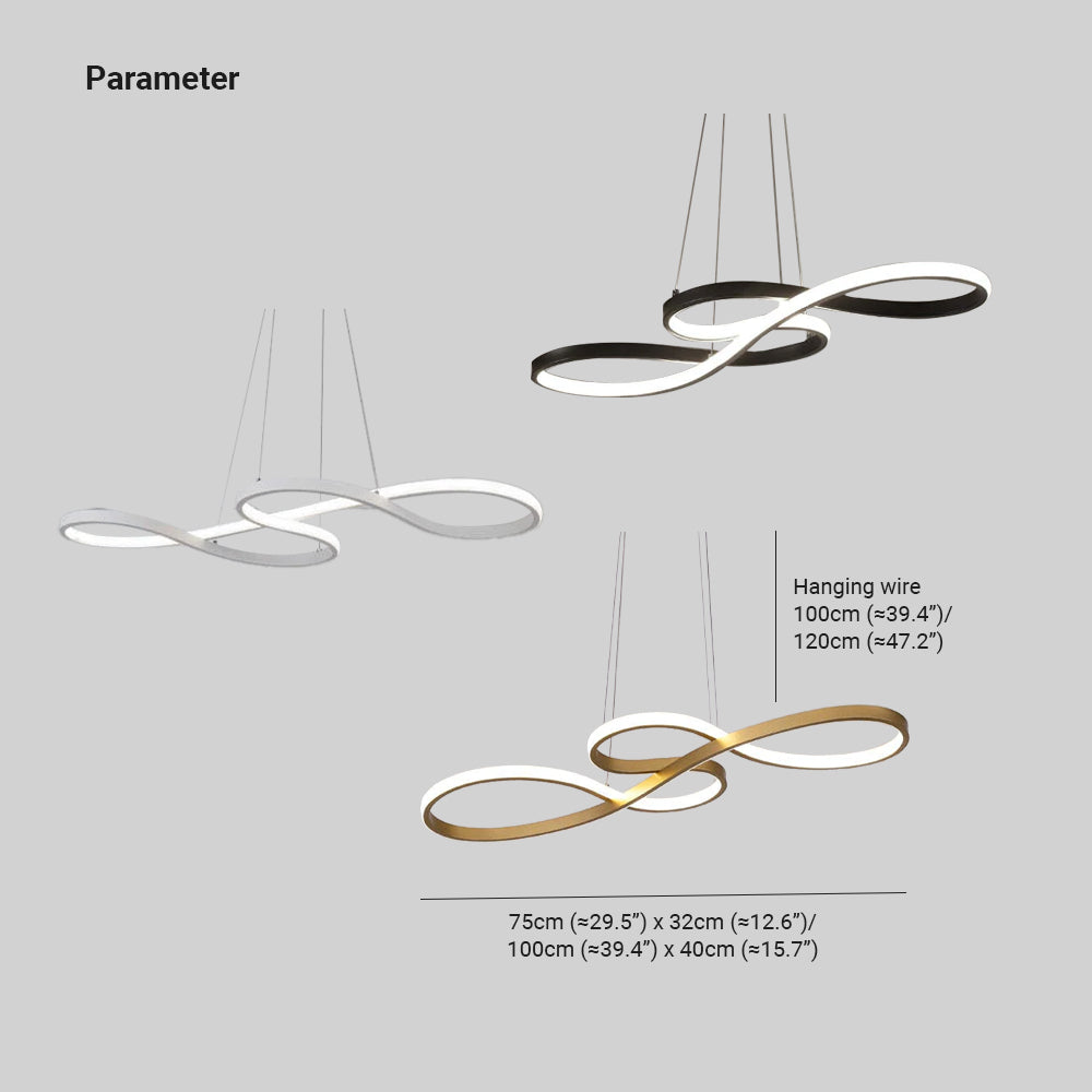 Lampa wisząca Durell w stylu nordyckim – czarna/biała/złota 4