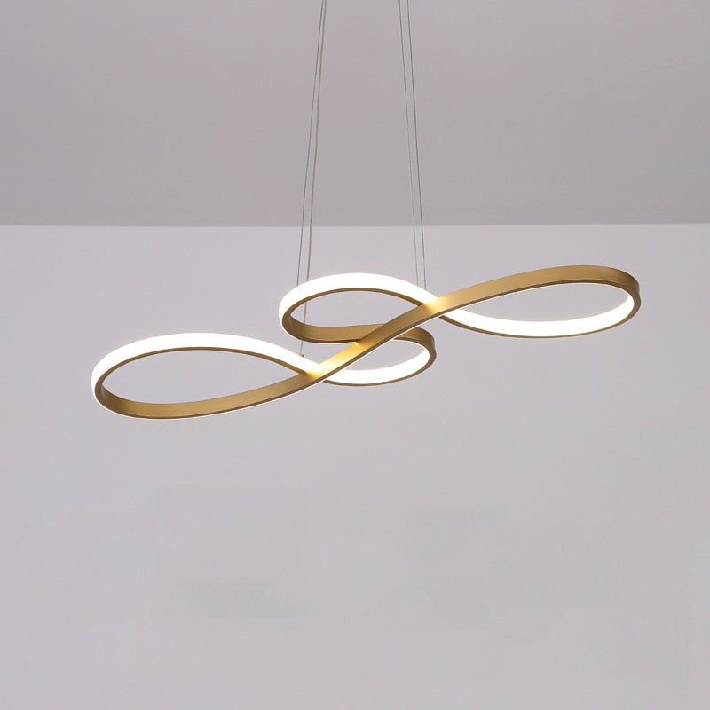 Lampa wisząca Durell w stylu nordyckim – czarna/biała/złota 6