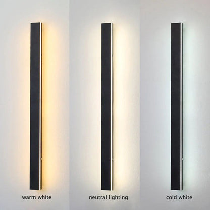 Liniowa zewnętrzna lampa ścienna Silex 28